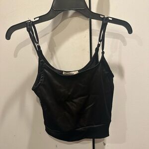 Black Going Out Crop Top